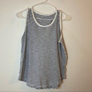 Madewell Blue/White Sleeveless Striped Tee Size:XS